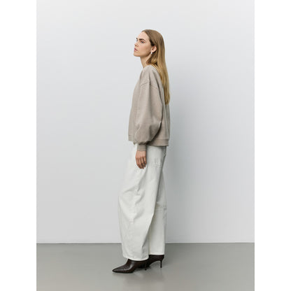 Sweatshirt with print in Light Brown | Sofie Schnoor