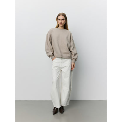 Sweatshirt with print in Light Brown | Sofie Schnoor