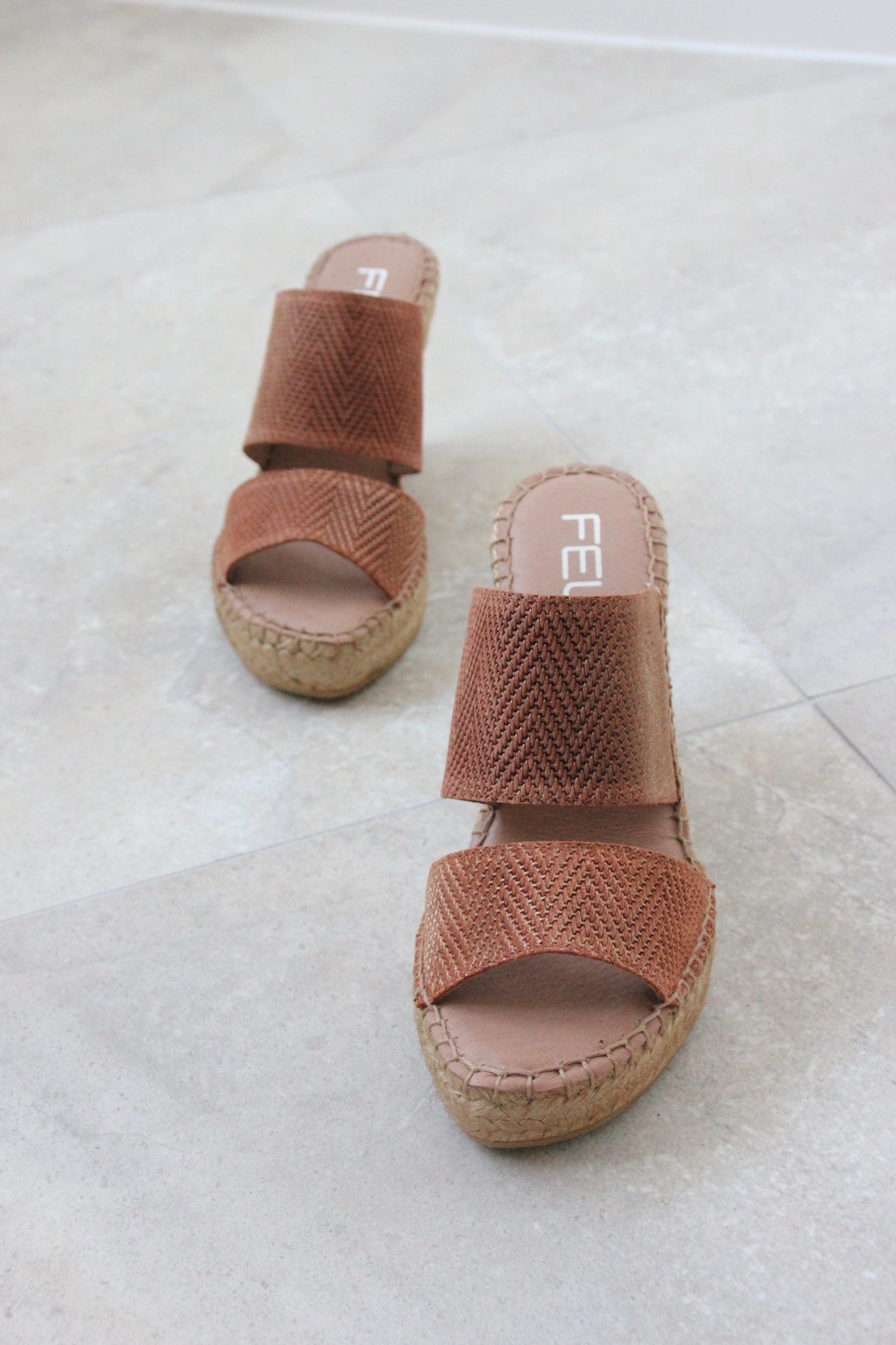 Liv twist espadrilles in Bronzo